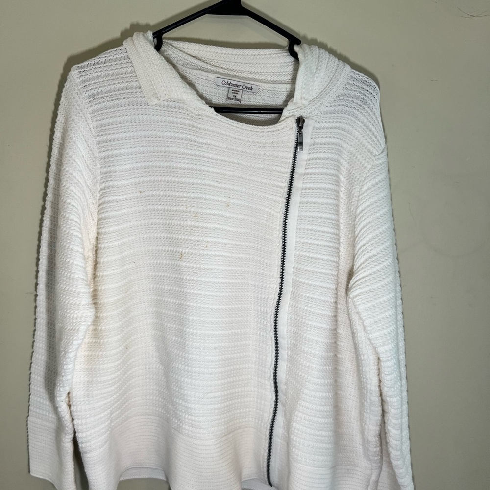 Cold Water Creek Ivory Sweater